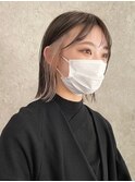 ミルクティーベージュイヤリングカラーケアブリーチ佐賀カラー