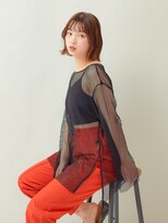 ラフィス ヘアー リュクス 門前仲町店(La fith hair luxe)&nbsp;【La fith】切りっぱなしボブ×シアーブラウン