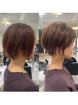 バンプ ギンザ(BUMP GINZA) 30代40代50代大人ショート髪型丸顔前髪あり似合わせ安