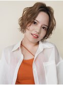 〈a36〉ショート韓国ボブハイライト髪質改善ブリーチ前髪20代30