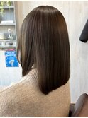 王道美髪ストレート/切りっぱなしボブ/似合わせカット/頭皮ケア
