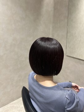 トキ(toki) ミニボブ×暗髪カラー