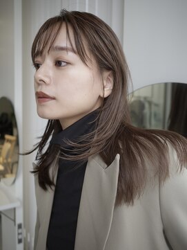 ヌヌ 渋谷 原宿 明治神宮前(nunu) レイヤーカットウルフカットボブグレージュオリーブべージュ