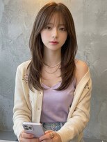 ソレ 森田店(SOLE.) 顔まわりカット/レイヤーカット/透明感ブラウンベージュ