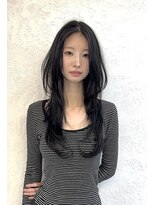 アナ ラーナ(Anna Lanna)&nbsp;ロングレイヤー ワンカールパーマ 韓国ヘア 大人レイヤー