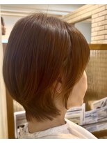 ハピネスフィール 宇治店(Happiness FEEL)&nbsp;ミセスウルフカットナチュラルショートミルクブラウン