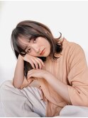 シースルーバング ボブディ 外ハネ 20代30代40代