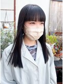 サラサラ髪質改善×黒髪ワイドバング