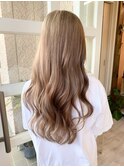 ミルキーベージュ×ロング