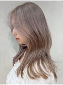 ホワイトベージュ_チェリーブラウンフェミニンロング_ba336772