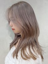 アルバム 渋谷パルコ(ALBUM)&nbsp;ホワイトベージュ_チェリーブラウンフェミニンロング_ba336772