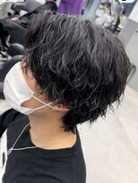 オーバルバイアピッシュ(OVARL by apish) 縦落ちパーマ/縦落ちウルフ/波ウェーブパーマ/ウザバング