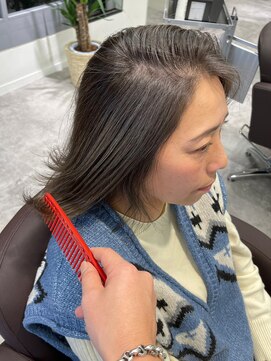 GBG 自由が丘 *After→Before*右スワイプ【白髪ぼかし脱白髪染めハイライト】