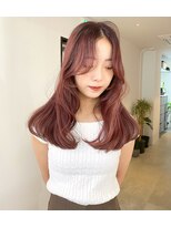 ニコフクオカヘアーメイク(NIKO Fukuoka Hair Make)&nbsp;【NIKO】秋先取りのこっくりチェリーピンクカラー♪ガーリーヘア