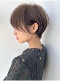 前髪あり耳掛け丸みくびれボブ/20代/30代/40代/ショート（荒牧）