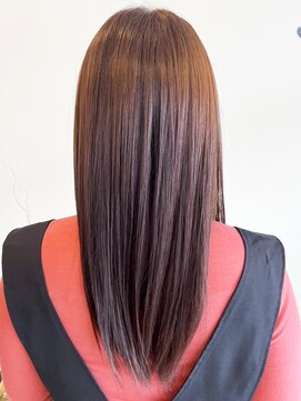 レポヘアー(Repos hair) 20代30代40代髪質改善カラーアッシュブラウン艶感ストレート