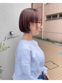 mao   暖色ミニボブ　小顔