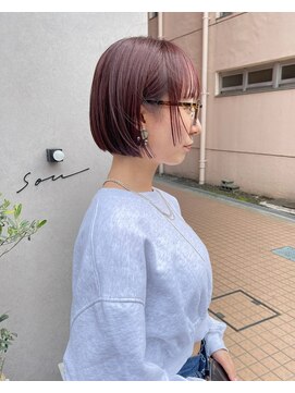 ソウ(sou) mao   暖色ミニボブ　小顔