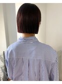 ぷつっと切りっぱなしボブ