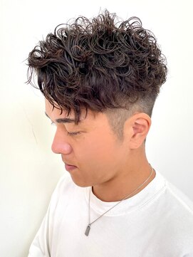 前髪立ち上げスペインカール