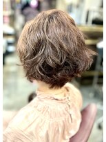 サーティエイト(38) 細くてペタンコ髪でもふんわりカール丸みショートボブ/髪質改善/