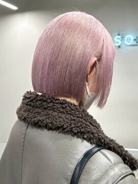 ソル バロール 表参道(SOL .valor) 切りっぱなしボブタッセルボブ顔周りレイヤーボブ外ハネボブ韓国