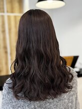アピッシュ シェリ(apish cherie) 王道セミロングコテ巻き風パーマ
