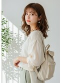 ゆる韓国風巻き×マロンベージュニュアンスカラー