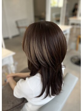 アイディアー スタジオコウベ(i-Dear studio Kobe) メテオカラー/パープルブラウン×ウルフカット