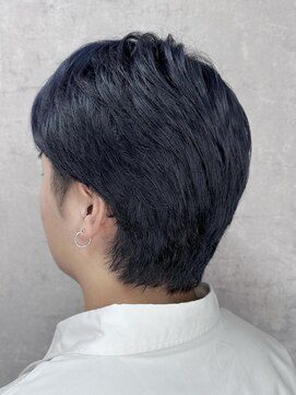 レイ バイ セブンルックス 宇都宮鶴田店(Lay by 7LOOKS) メンズダブルカラー！ブルーブラック！《ななスタ》