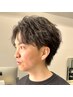 【前髪立ち上げ】メンズカット+スポットパーマ+ニュアンスパーマ¥9900