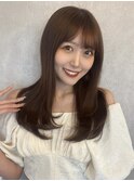 *シンプルワンカール×チョコレートブラウン【新宿/韓国ヘア】