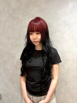 フォト イケブクロ(foto IKEBUKURO)&nbsp;赤黒ルーツカラーが人気◎ブリーチで作る個性派ヘア