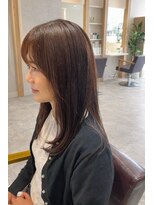 ハープット 府中けやき並木店(HearPut)&nbsp;フェイスレイヤー／フォギーベージュ／レイヤーロング