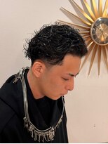 メゾンフォーメン 心斎橋店(Maison for men) オールバックパーマ スパイラルパーマ テーパーフェード