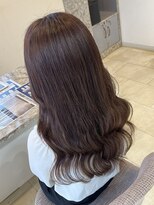 ラピス 福岡天神店(Lapis)&nbsp;【エクステ付き】大人上品◎ブリーチなしミルクティーブラウン
