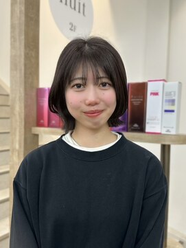 シア 春日部店(SHEER) レイヤーボブ×暗めブラウン 【 春日部 せんげん台 】