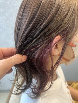 ハナノネ ヘアー(Hananone hair) ピンクパール×ディープパープル