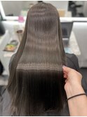 ロングヘアー　グレージュ　髪質改善 Period.松阪