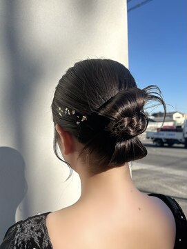 エト(eto) 参列ヘアセット カチモリ タイトリボン