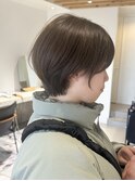 【three.】ナチュラルショート/丸みショートボブ/耳かけショート