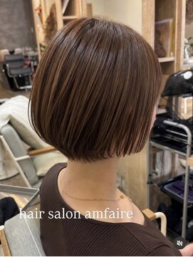 ヘアサロン アンフェール(Hair Salon Amfaire) 【shimizu】首元スッキリショートボブ