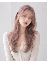 エリス ナンバ(Eliss Namba)&nbsp;ホワイトピンク×ロングレイヤー