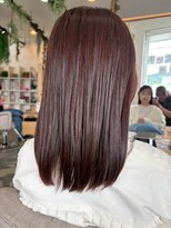 ボンドヘアステージ 良福寺店(BOND hair stage)&nbsp;サクラベージュでほんのりピンクカラー