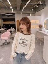 シエル 一社(cher) カジュアル外ハネミディアムボブ