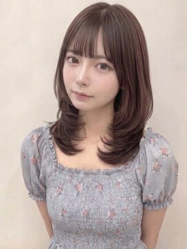カバーヘア ブリス 川口(COVER HAIR bliss) ハッシュカット/ミディアムレイヤー顔周りくびれヘアｐ川口