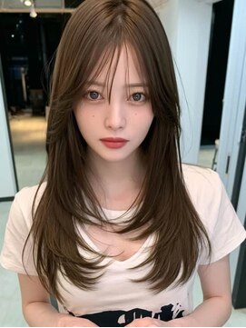 ロッソ 大橋店(Rosso) ブラウンの重なりフェイスレイヤー【大橋】