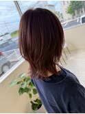 123. デザインカラー/縮毛矯正/レイヤーカット/顔周り