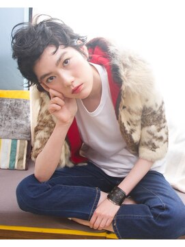 ニコ ピカビア(nico picabia) 黒髪ウェットショート