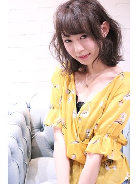 ホラン(HoLan) 【HoLan】シアーグレージュx波ウエーブxひし形シルエット♪